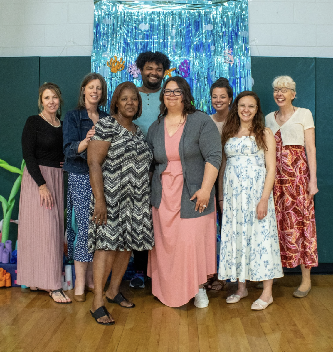 Members of the special education department celebrate their under the sea prom.